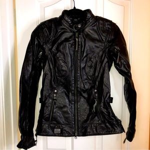 Harley-Davidson Women’s Line Stitcher Black Leather Jacket, Size XS, NWOT